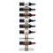Sorbus Wall Mounted Wine Rack - Wood Wine Rack Wall Mounted for Bottles, Liquor, Champagne - Black Metal Wine Bottle Holder for Home Bar (Set of 3)